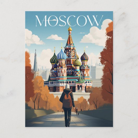 Carte Postale Affiche - Moscow - Russia -Saint Basil's Cathedral (Devant)