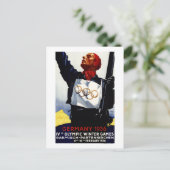 Carte Postale Affiche olympique de publicité de 1936 jeux (Debout devant)