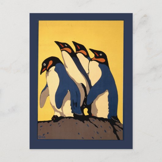 Carte Postale Affiche Pour Le Transport En Métro Au Zoo De Londr (Devant)