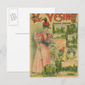 Carte Postale Affiche pour les Chemins de Fer de l'Ouest pour Le (Devant / Derrière)