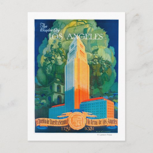 Carte Postale Affiche promotionnelle de Los Angeles (Devant)