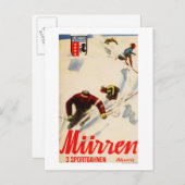 Carte Postale Affiche promotionnelle des courses d'enfer (Devant / Derrière)