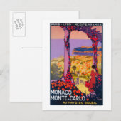 Carte Postale Affiche promotionnelle Voyage (Devant / Derrière)