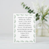 Carte Postale Affiche Proverbes 3:5 (Debout devant)