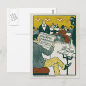 Carte Postale Affiche publicitaire 1895 (Devant / Derrière)