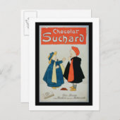 Carte Postale Affiche publicitaire 'Chocolat Suchard' (illuminé (Devant / Derrière)