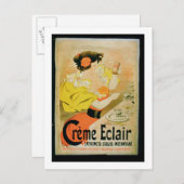 Carte Postale Affiche publicitaire 'Creme Eclair Instant Dessert (Devant / Derrière)