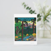 Carte Postale Affiche publicitaire de l'île de Vancouver (Debout devant)