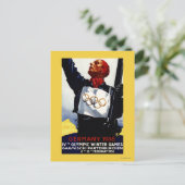 Carte Postale Affiche publicitaire des Jeux olympiques d'hiver d (Debout devant)
