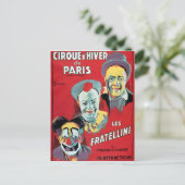 Carte Postale Affiche publicitaire du Cirque d'Hiver de Paris (Debout devant)
