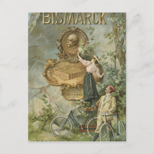 Carte Postale Affiche publicitaire du Fahrrad Werke Bismarck