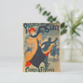 Carte Postale Affiche publicitaire du Palais de Glace (Debout devant)