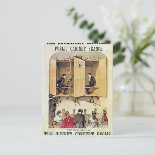 Carte Postale Affiche publicitaire d'une performance psychique (Debout devant)