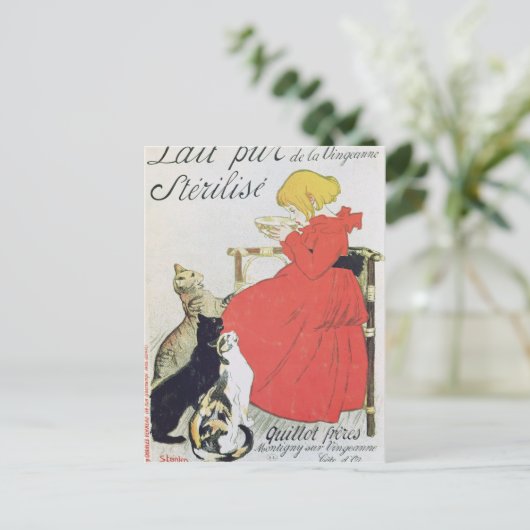 Carte Postale Affiche publicitaire Lait pur stérilisé (Debout devant)