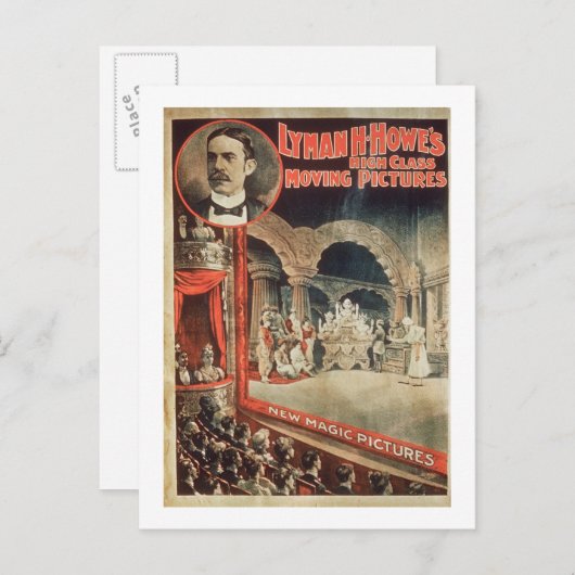 Carte Postale Affiche publicitaire Lyman H. Howe 'High Class Mov (Devant / Derrière)