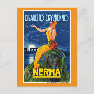 Carte Postale Affiche publicitaire vintage restaurée Nerma Franc