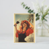 Carte Postale Affiche rétro - pub - vintage - vin - (Debout devant)