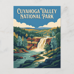 Carte Postale Affiche Rétro Vintage des Chutes de la Vallée de C