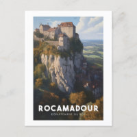 Affiche Rocamadour - France - Département du Lot -