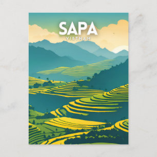 Carte Postale Affiche Sapa Vietnam