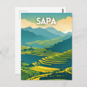 Carte Postale Affiche Sapa Vietnam (Devant / Derrière)