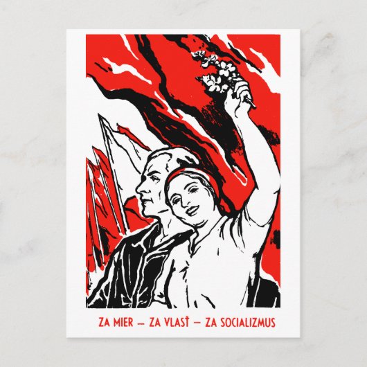 Carte Postale Affiche socialiste de 1935 (Devant)