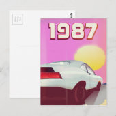 Carte Postale Affiche sportive 1987 (Devant / Derrière)