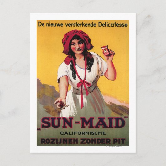 Carte Postale Affiche Sun-Maid California Raisin (Devant)