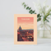 Carte Postale Affiche Toulouse - France - illustration (Debout devant)