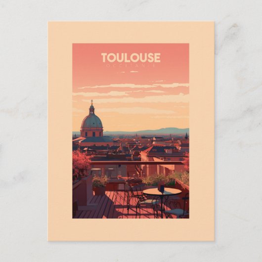 Carte Postale Affiche Toulouse - France - illustration (Devant)