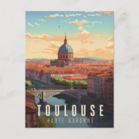 Affiche Toulouse - France - illustration
