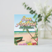 Carte Postale Affiche touristique de l'île de San Andrés (Debout devant)