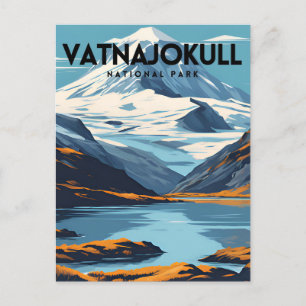Carte Postale Affiche touristique du parc national Vatnajokull