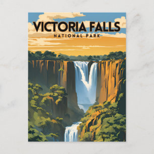 Carte Postale Affiche touristique du parc national Victoria Fall