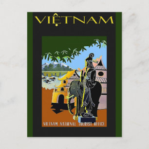 Carte Postale Affiche touristique vintage Vietnam