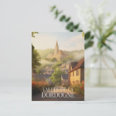 Carte Postale Affiche - Vallée de la dordogne - 24 - illustratio (Debout devant)