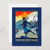 Carte Postale Affiche vintage Chamonix-Mont Blanc Europe (Devant / Derrière)