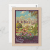 Carte Postale Affiche Vintage Chemin de Fer France de Vichy 1925 (Devant / Derrière)