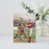 Carte Postale Affiche vintage de joueurs de baseball (Debout devant)