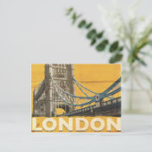 Carte Postale Affiche vintage de Londres (Debout devant)