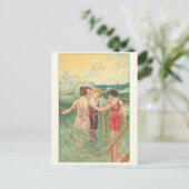 Carte Postale Affiche vintage de nageurs (Debout devant)