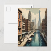 Carte Postale Affiche vintage de Sydney (Devant / Derrière)
