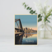Carte Postale Affiche vintage de Sydney (Debout devant)