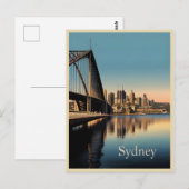 Carte Postale Affiche vintage de Sydney (Devant / Derrière)