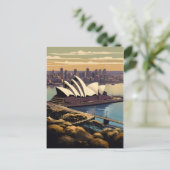 Carte Postale Affiche vintage de Sydney (Debout devant)