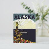 Carte Postale affiche vintage en alaska (Debout devant)