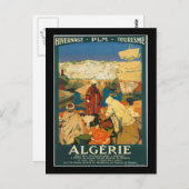 Carte Postale Affiche Vintage voyage d'Algérie (Devant / Derrière)