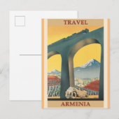 Carte Postale Affiche Vintage voyage d'Arménie (Devant / Derrière)