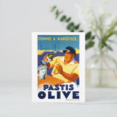 Carte Postale Affiche Vintage voyage de France restaurée (Debout devant)