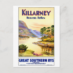 Carte Postale Affiche Vintage voyage de Killarney Irlande restau